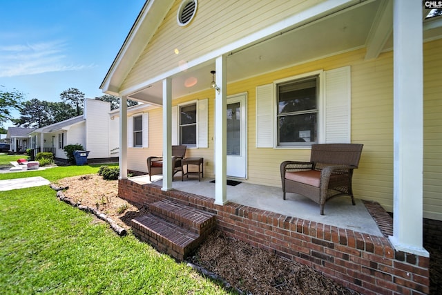 224 Ashton Cir, Lexington, SC 29073 - covered porch featuring a yard