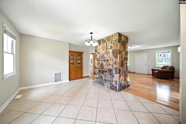 224 Ashton Cir, Lexington, SC 29073 - living area featuring a chandelier and light wood-type flooring