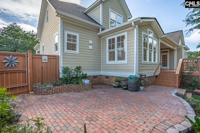 100 Julia Ct, Lexington, SC 29072 - rear view of house with a patio area, crawl space, and a wooden deck