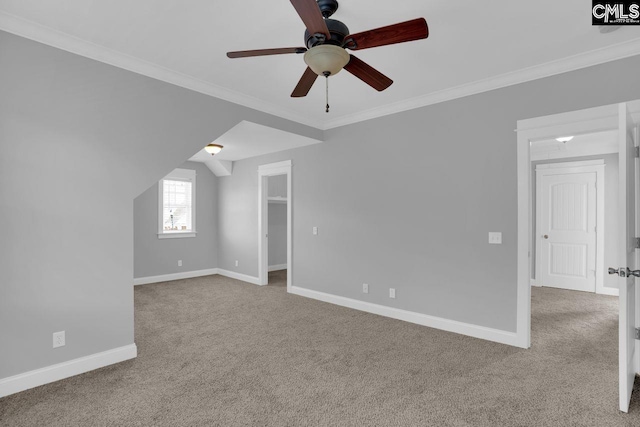 100 Julia Ct, Lexington, SC 29072 - empty room featuring carpet floors, ceiling fan, and crown molding