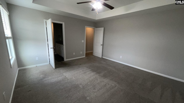 1020 Winter Way, Lexington, SC 29073 - unfurnished bedroom featuring a raised ceiling, carpet, and multiple windows