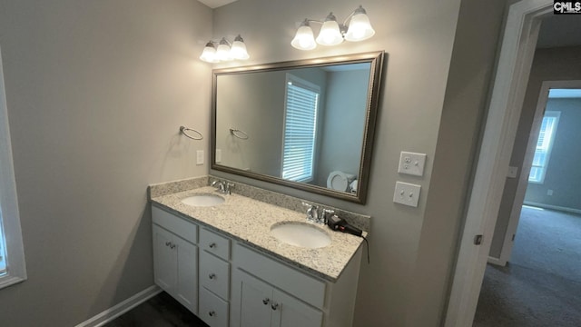 1020 Winter Way, Lexington, SC 29073 - bathroom with double vanity and baseboards