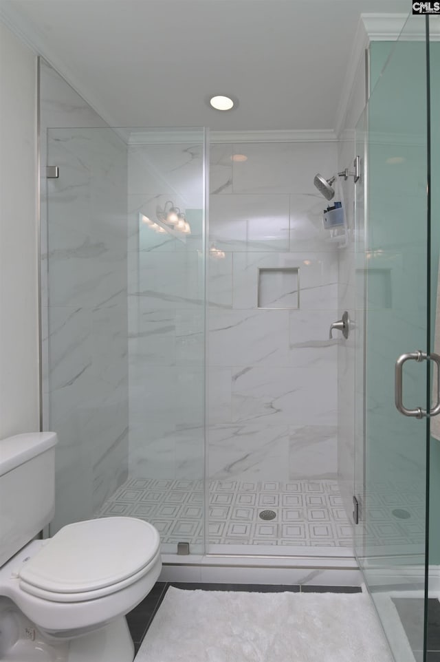 3722 Heyward St, Columbia, SC 29205 - full bathroom with ornamental molding and a stall shower