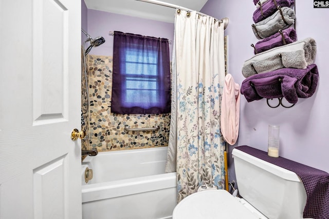 3204 Windmill Rd, Leesville, SC 29070 - full bathroom featuring toilet and shower / bath combo with shower curtain