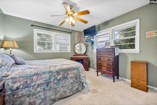3204 Windmill Rd, Leesville, SC 29070 - carpeted bedroom with cooling unit and a ceiling fan