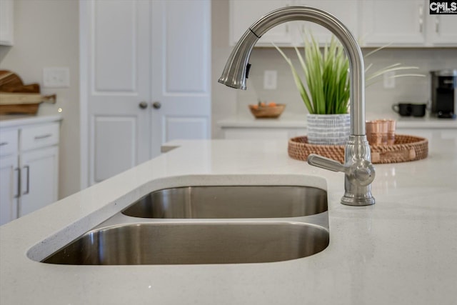182 Scruple Way, North Augusta, SC 29860 - kitchen view of white cabinetry and light stone counters