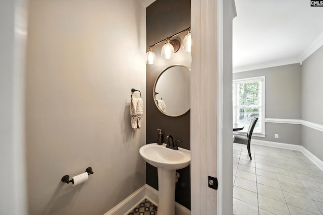 100 Morning Echo Dr, Columbia, SC 29229 - bathroom featuring ornamental molding and tile patterned floors