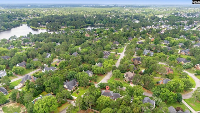 100 Morning Echo Dr, Columbia, SC 29229 - aerial perspective of suburban area featuring a large body of water