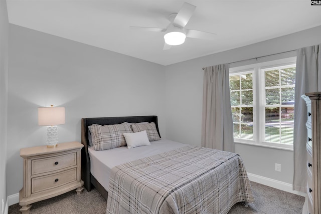 608 Byron Rd, Columbia, SC 29209 - bedroom featuring dark carpet and ceiling fan