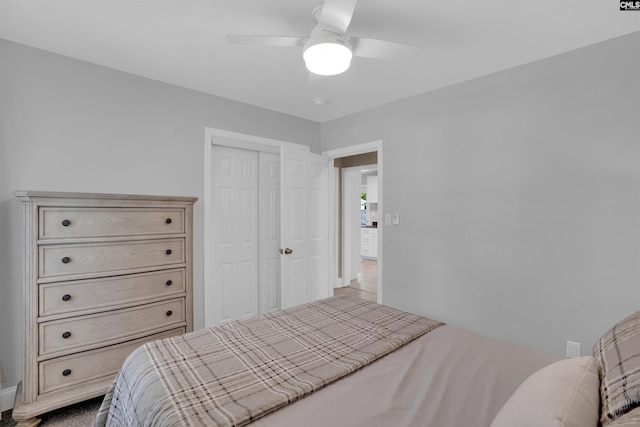 608 Byron Rd, Columbia, SC 29209 - bedroom featuring a closet and a ceiling fan