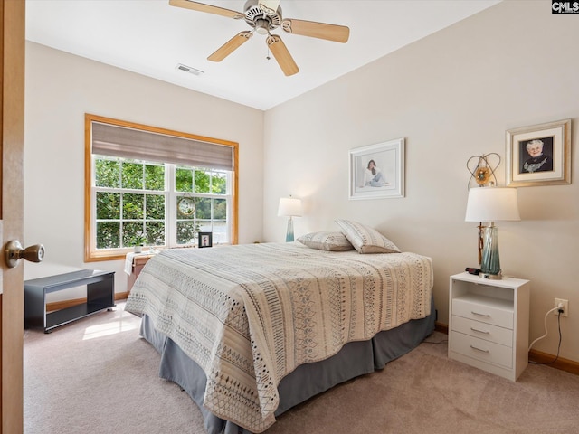887 Living Waters, Great Falls, SC 29055 - carpeted bedroom with baseboards and ceiling fan