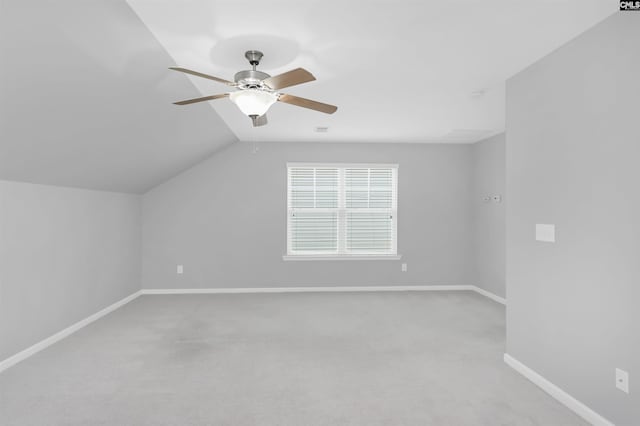 821 Burnview Ln, Chapin, SC 29036 - bonus room with a ceiling fan, vaulted ceiling, and carpet floors