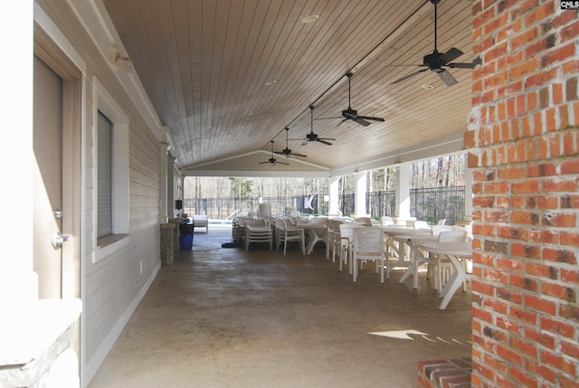 821 Burnview Ln, Chapin, SC 29036 - view of patio with outdoor dining space and a ceiling fan