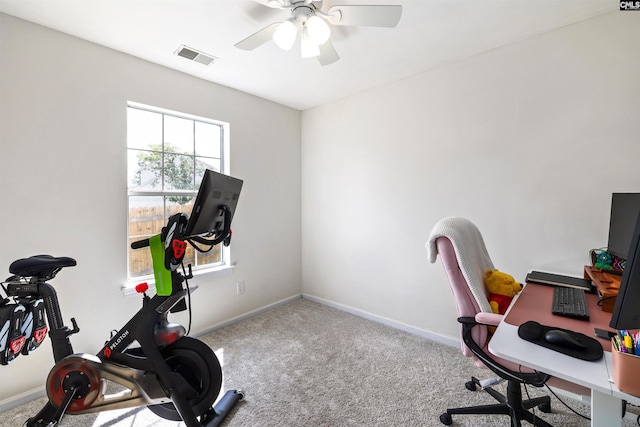 103 Faircrest Way, Columbia, SC 29229 - office featuring carpet floors and ceiling fan