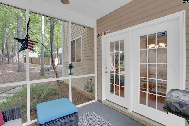 269 Creek Branch Dr, Lexington, SC 29072 - unfurnished sunroom with a chandelier