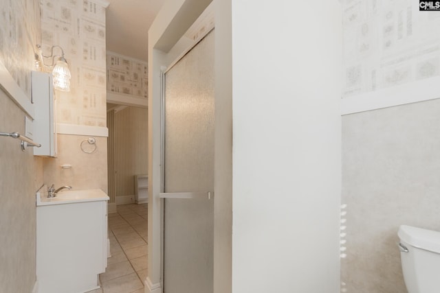 232 Boulware Rd, Lugoff, SC 29078 - full bath with vanity, a stall shower, and tile patterned flooring