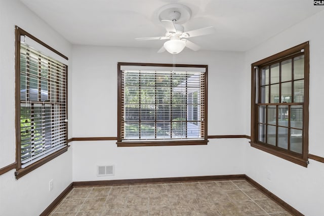 136 Traylors Gate Cir, Irmo, SC 29063 - empty room featuring ceiling fan and baseboards