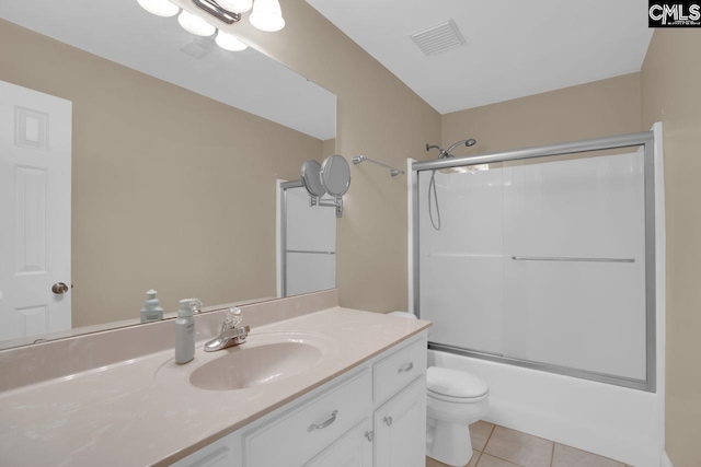 430 Plantation Pointe Dr, Elgin, SC 29045 - full bath with vanity, bath / shower combo with glass door, and tile patterned flooring