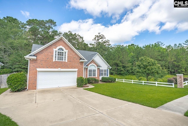 430 Plantation Pointe Dr, Elgin, SC 29045 - view of front facade with brick siding, an attached garage, and concrete driveway