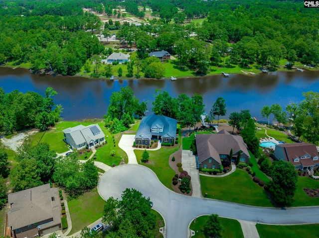 605 Flycatcher Ln, Blythewood, SC 29016 - aerial perspective of suburban area featuring a nearby body of water