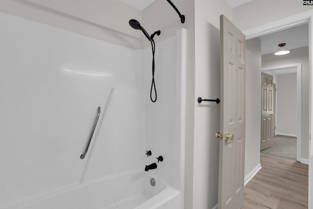 898 Perry Blvd, Sumter, SC 29154 - full bathroom with shower / tub combination and wood finished floors