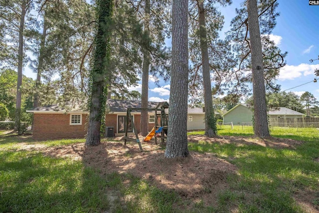 898 Perry Blvd, Sumter, SC 29154 - view of yard with a playground