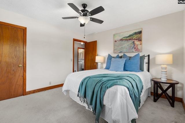 623 Hook Ave, West Columbia, SC 29169 - bedroom with light carpet and a ceiling fan