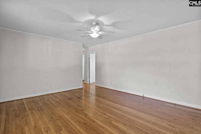 2017 Wellington Rd, Cayce, SC 29033 - spare room with ceiling fan and wood-type flooring