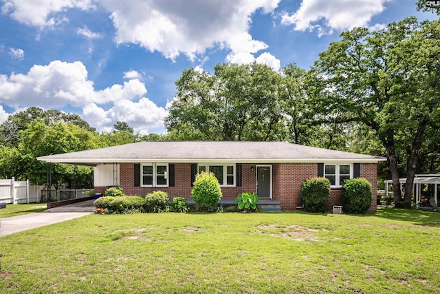 811 Rosedale Rd, West Columbia, SC 29170 - single story home with driveway, brick siding, and an attached carport