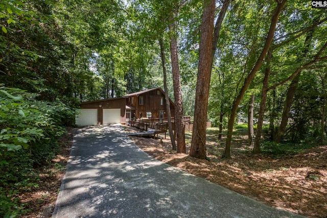 32 Nob Hill Rd, Columbia, SC 29210 - view of front of property featuring a garage and a wooden deck
