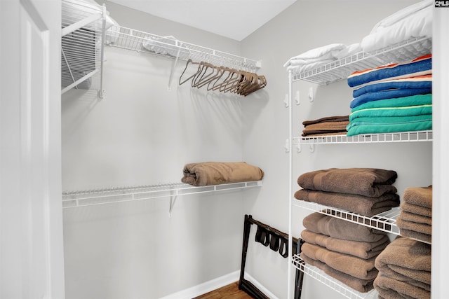116 Laurel Rock Pt, Leesville, SC 29070 - spacious closet with wood finished floors