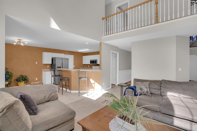 316 Founders Ridge Rd, Columbia, SC 29229 - living room with light colored carpet and a high ceiling