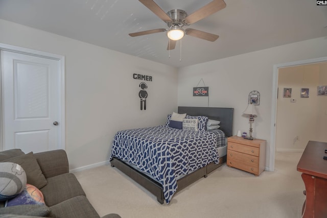 532 Ariel Cir, Lexington, SC 29072 - carpeted bedroom with baseboards and a ceiling fan