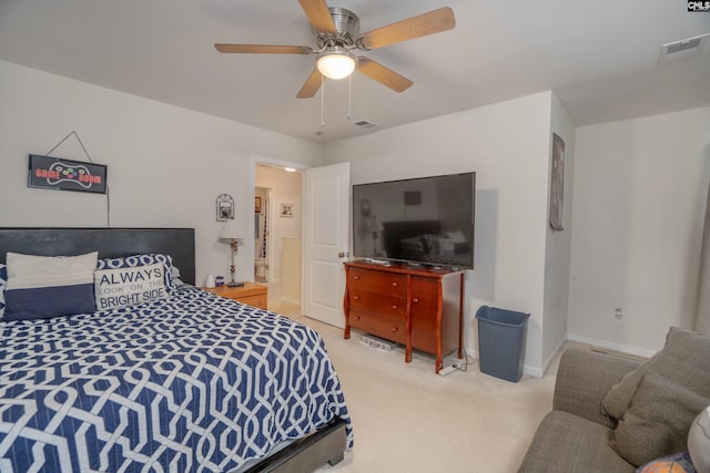 532 Ariel Cir, Lexington, SC 29072 - bedroom with light carpet and ceiling fan