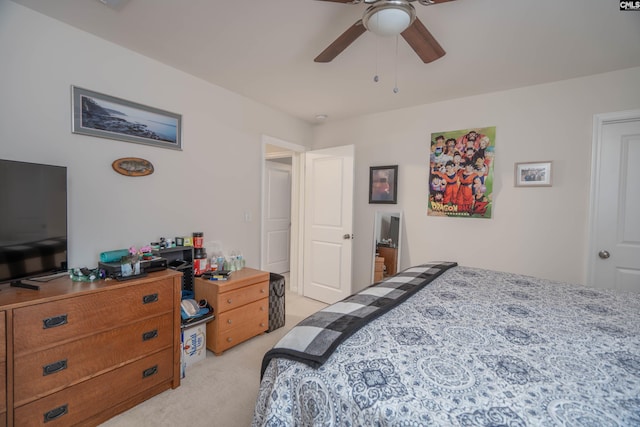532 Ariel Cir, Lexington, SC 29072 - bedroom featuring light carpet and a ceiling fan