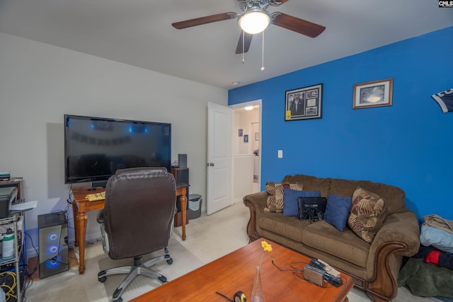 532 Ariel Cir, Lexington, SC 29072 - carpeted office space featuring ceiling fan