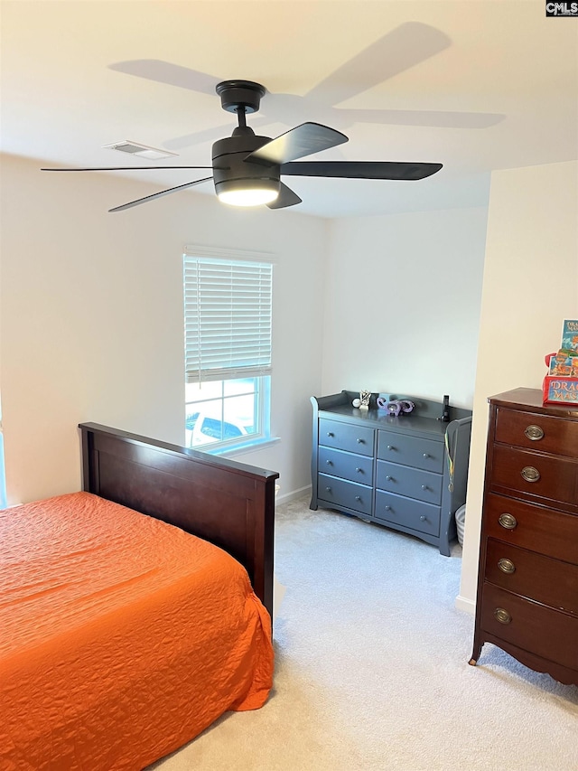 1324 Tamarind Ln, Chapin, SC 29036 - bedroom with light colored carpet and ceiling fan