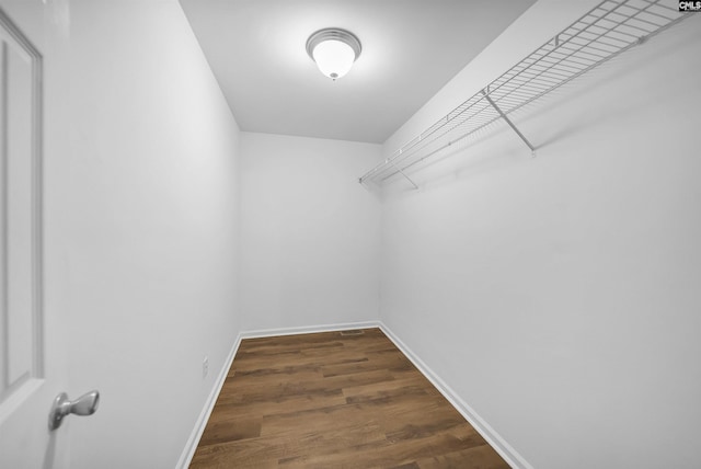 1005 D Ave, West Columbia, SC 29169 - spacious closet with dark wood-style flooring