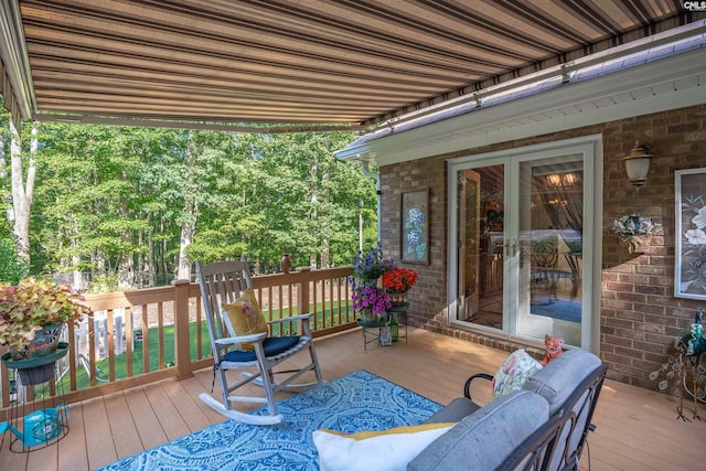 1176 Whippoorwill Rd, Prosperity, SC 29127 - view of wooden terrace