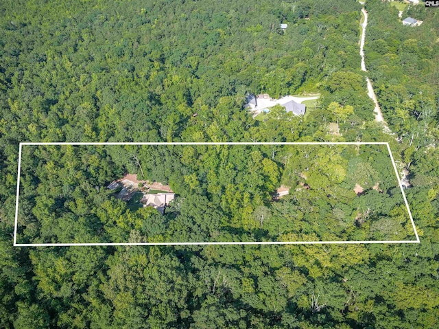 1176 Whippoorwill Rd, Prosperity, SC 29127 - aerial view of property and surrounding area featuring property boundaries highlighted