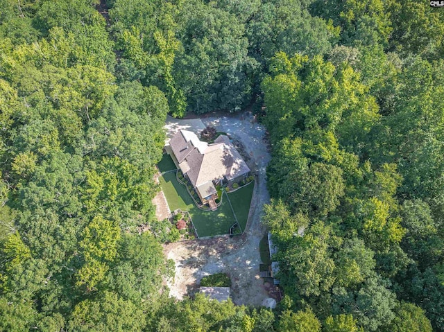 1176 Whippoorwill Rd, Prosperity, SC 29127 - view from above of property with a heavily wooded area