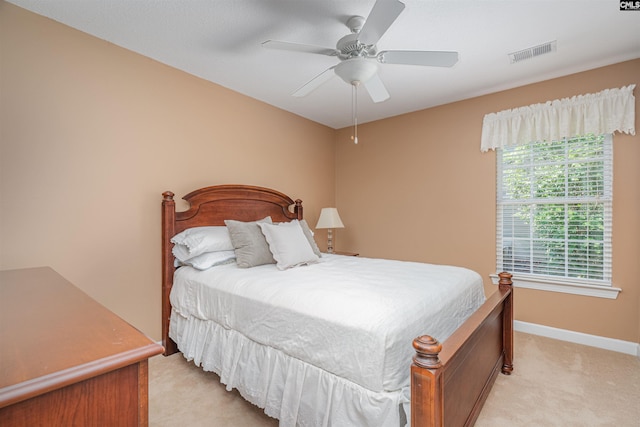 5 Blue Mountain Ct, Irmo, SC 29063 - bedroom featuring light carpet and ceiling fan