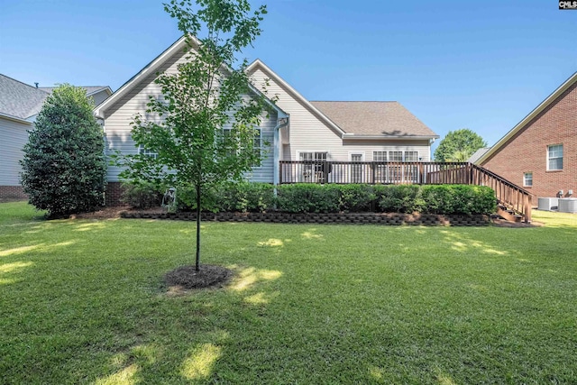 5 Blue Mountain Ct, Irmo, SC 29063 - view of grassy yard with a deck