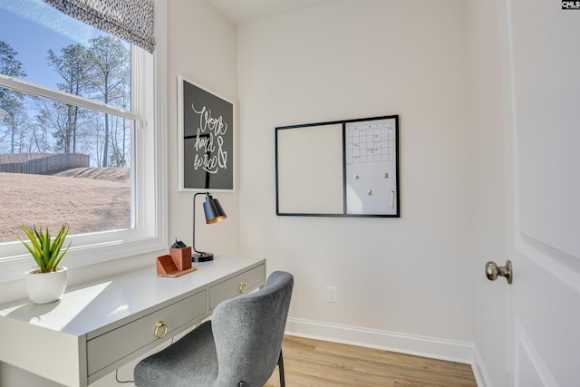 821 Oak Valley Dr, Blythewood, SC 29016 - office space with light wood-style flooring and baseboards