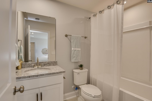 821 Oak Valley Dr, Blythewood, SC 29016 - full bathroom with shower / tub combo with curtain and vanity
