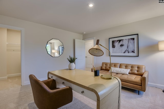 821 Oak Valley Dr, Blythewood, SC 29016 - office featuring light colored carpet and recessed lighting