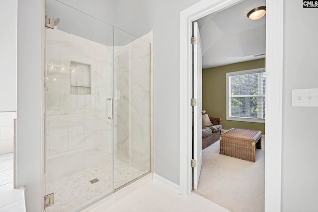 113 Chalfont Ln, Columbia, SC 29229 - ensuite bathroom with a marble finish shower and baseboards