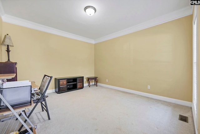 113 Chalfont Ln, Columbia, SC 29229 - office area with ornamental molding and carpet