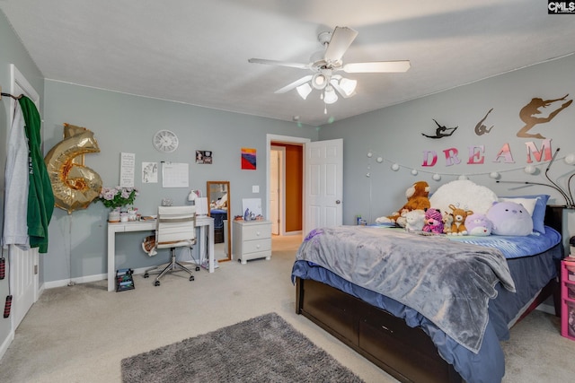 340 Heritage Forest Dr, Blythewood, SC 29045 - bedroom with carpet flooring and ceiling fan