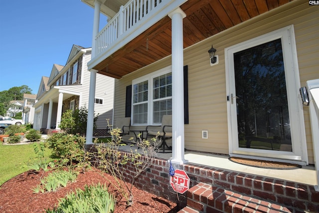 458 Laurel Mist Ln, West Columbia, SC 29170 - doorway to property with covered porch